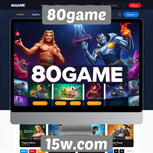 Avaliação da interface do site 80game